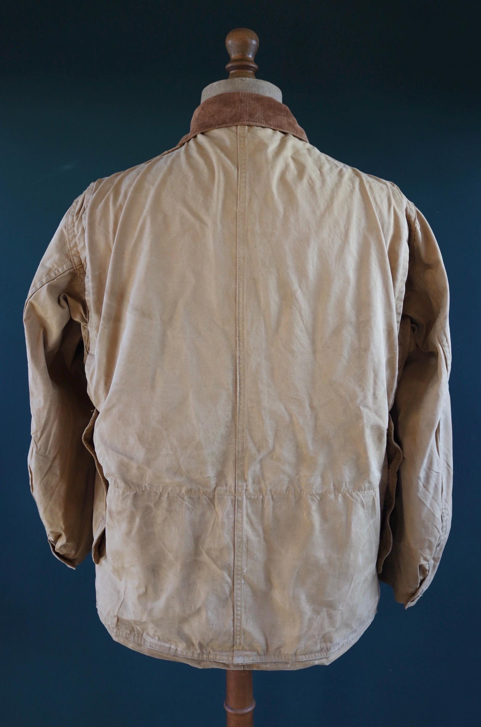 Vintage 1960s canvas workwear jacket - utility chore coat - 46" chest