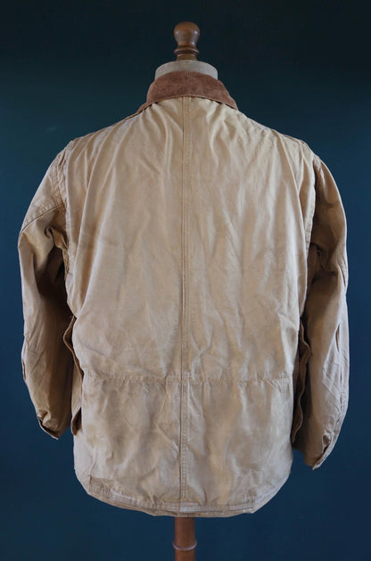 Vintage 1960s canvas workwear jacket - utility chore coat - 46" chest