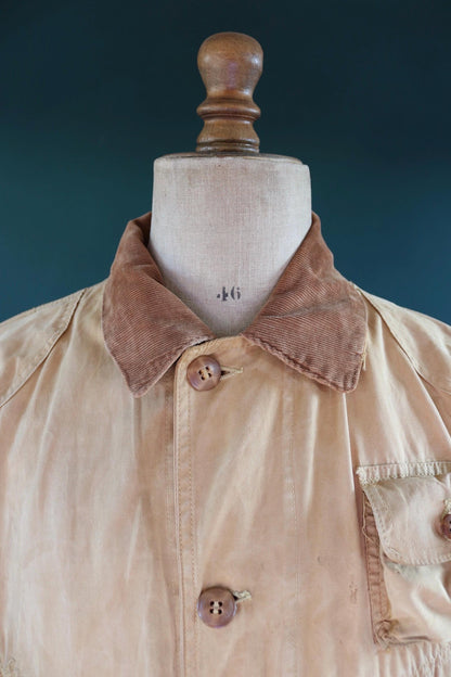 Vintage 1960s canvas workwear jacket - utility chore coat - 46" chest