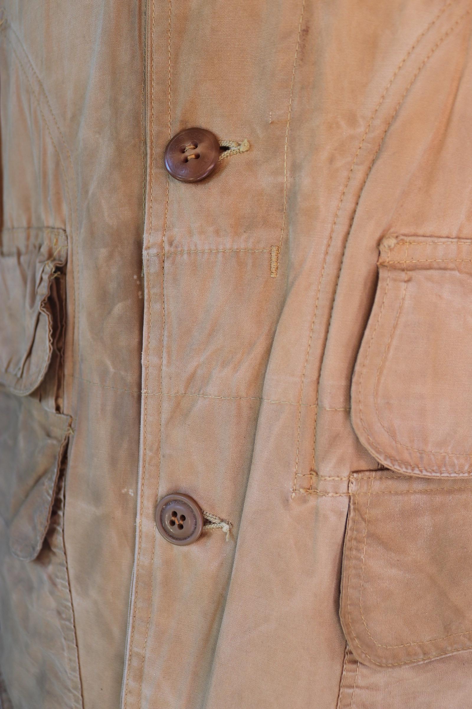 Vintage 1960s canvas workwear jacket - utility chore coat - 46" chest