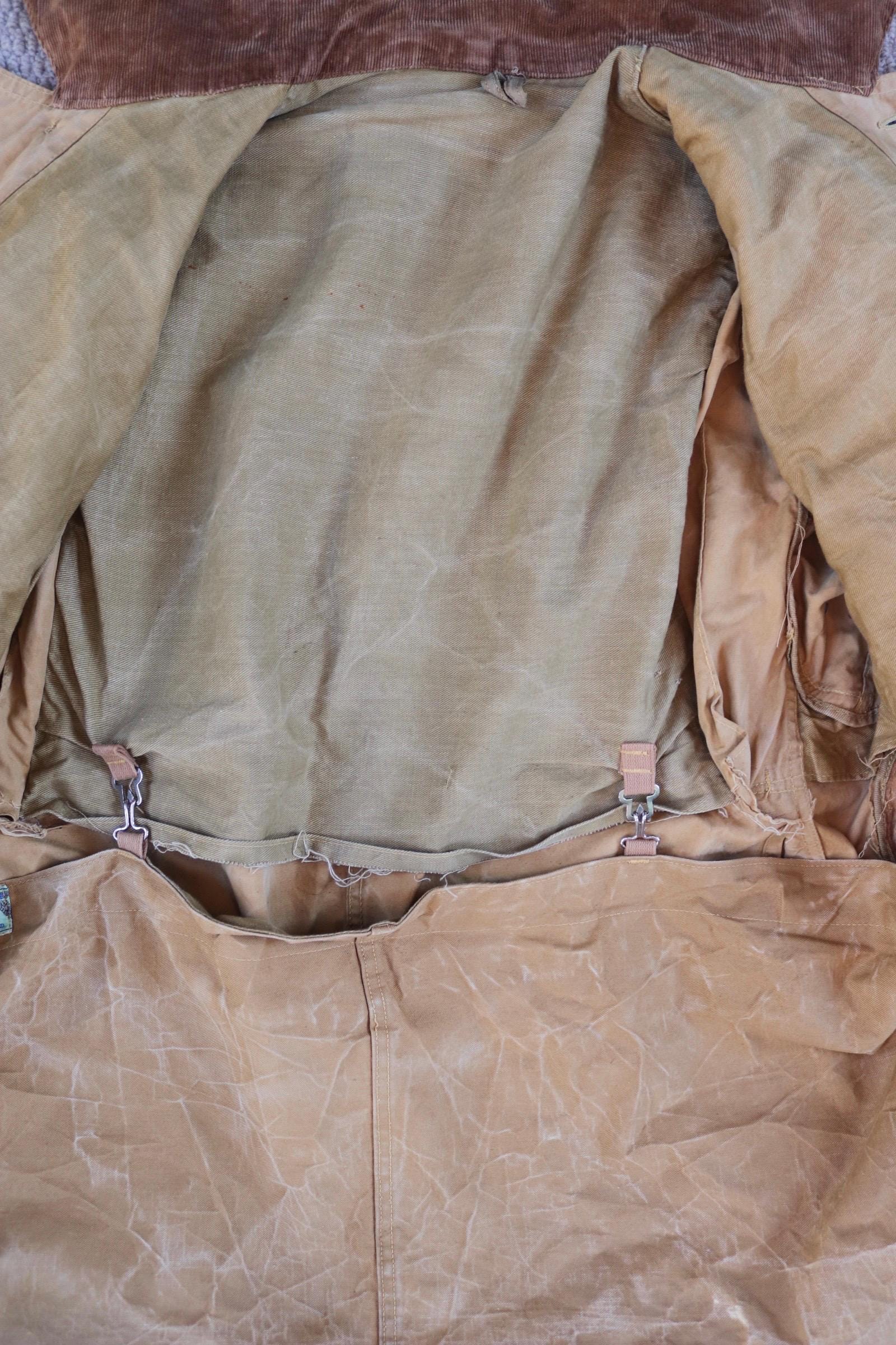 Vintage 1960s canvas workwear jacket - utility chore coat - 46" chest