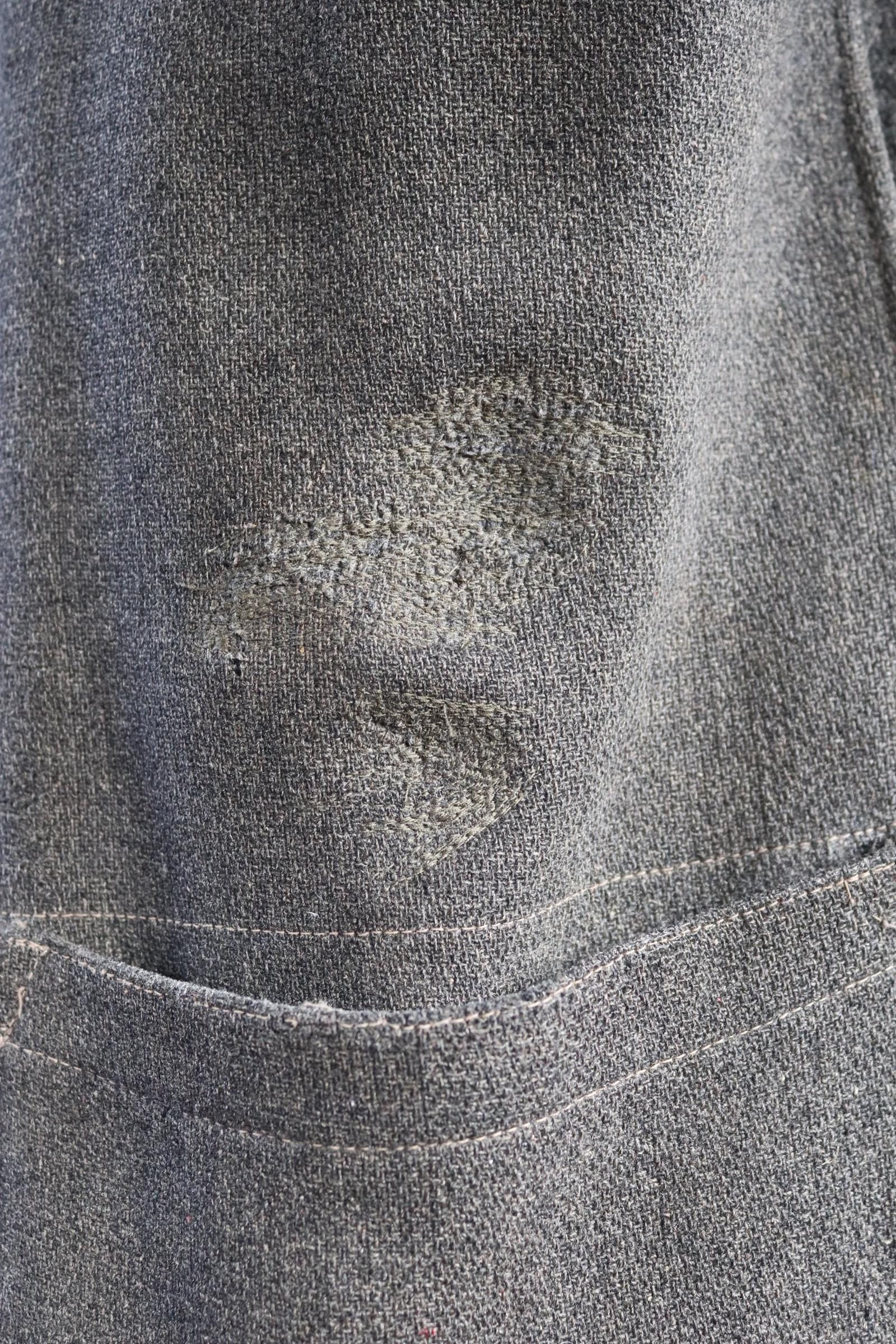 Vintage 1950s Gloverall duffle coat - grey wool jacket - wooden toggle buttons - 54" chest