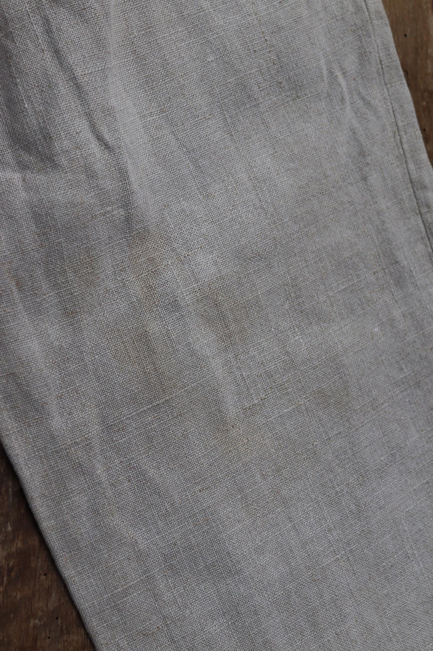 Vintage French linen trousers - 1920s wide leg pants - riviera style - 25” x 25”
