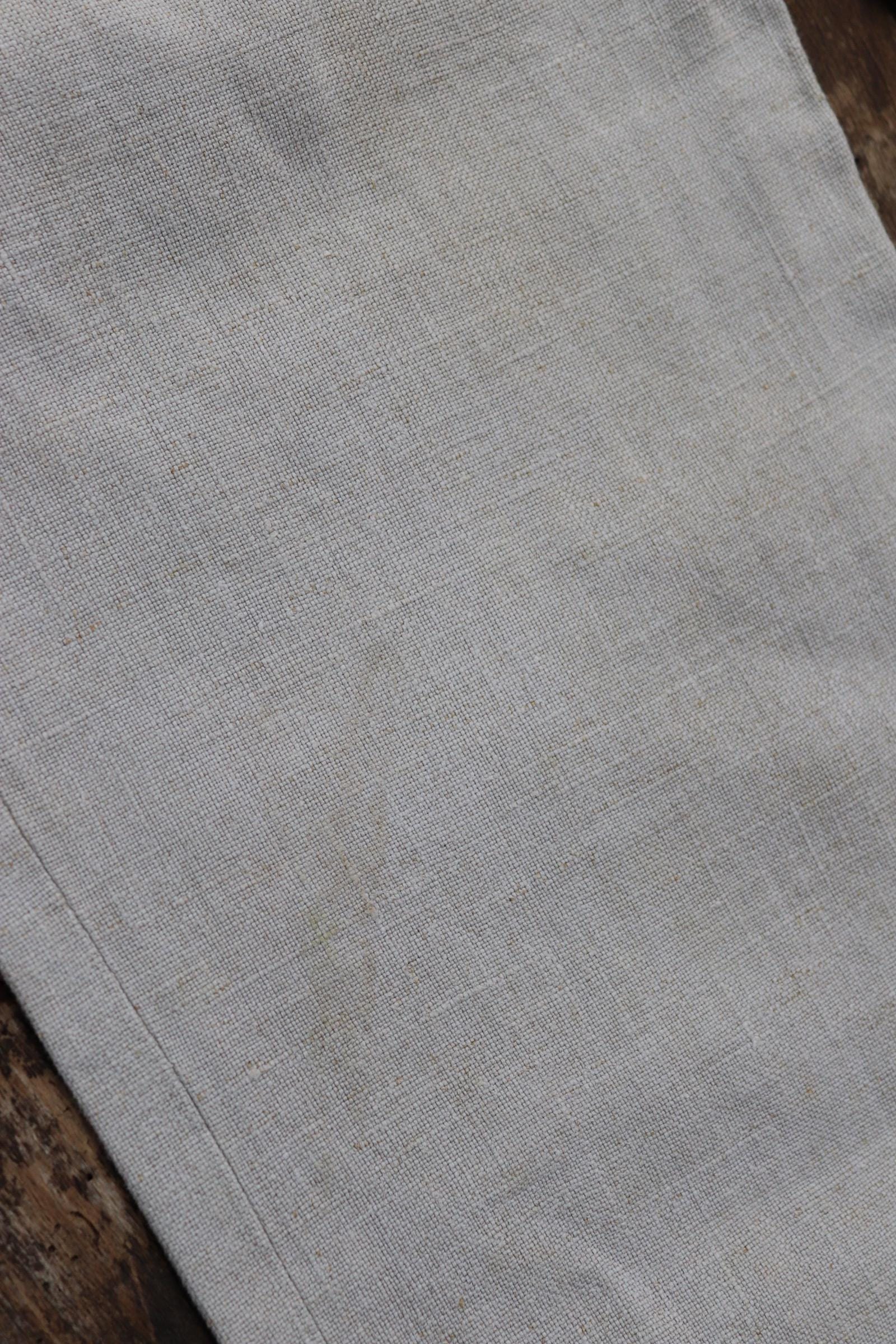 Vintage French linen trousers - 1920s wide leg pants - riviera style - 25” x 25”