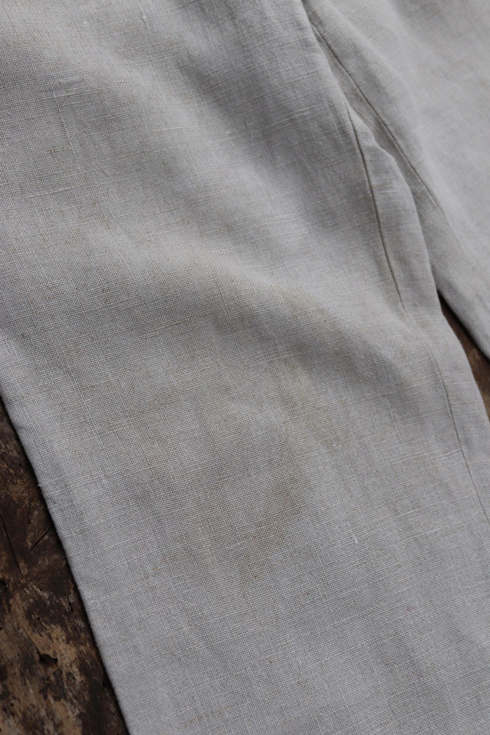 Vintage French linen trousers - 1920s wide leg pants - riviera style - 25” x 25”