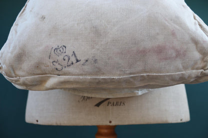 Antique WW1 military bag - Swedish army musette - cotton cross body bread bag - mattornist