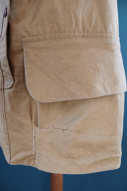 Vintage 1930s Duxbak Utica hunting jacket - duck cotton chore coat - American workwear - 53” chest