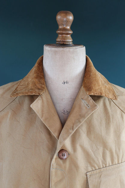 Vintage 1930s Duxbak Utica hunting jacket - duck cotton chore coat - American workwear - 53” chest