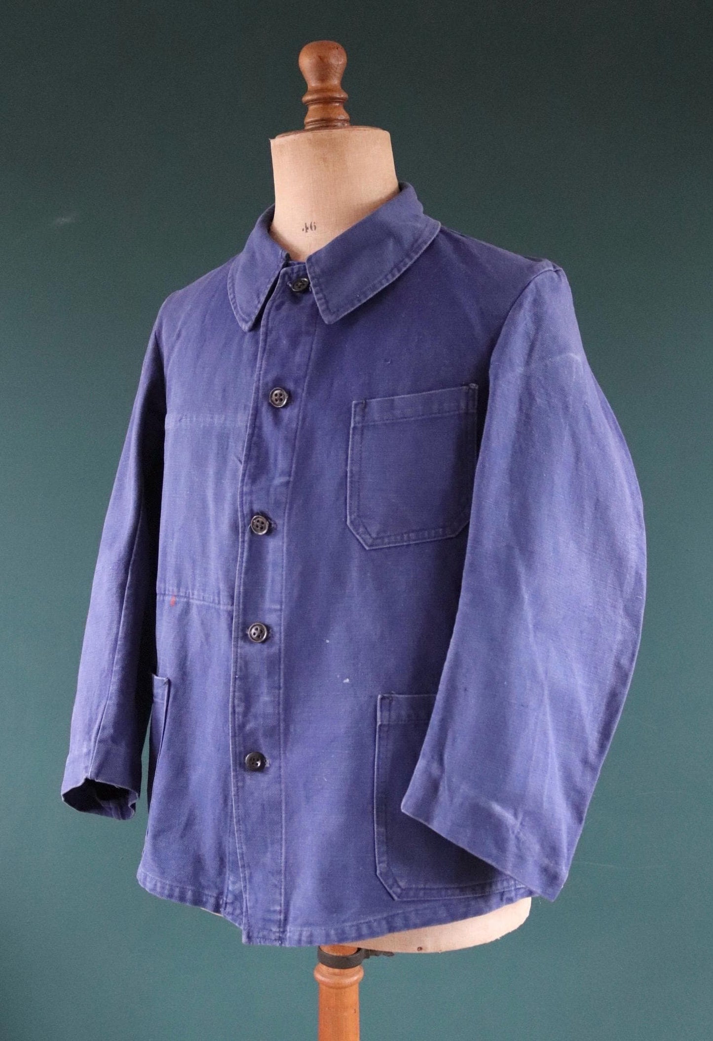 Vintage 1930s French workwear jacket - 1940s chore coat - 43” chest