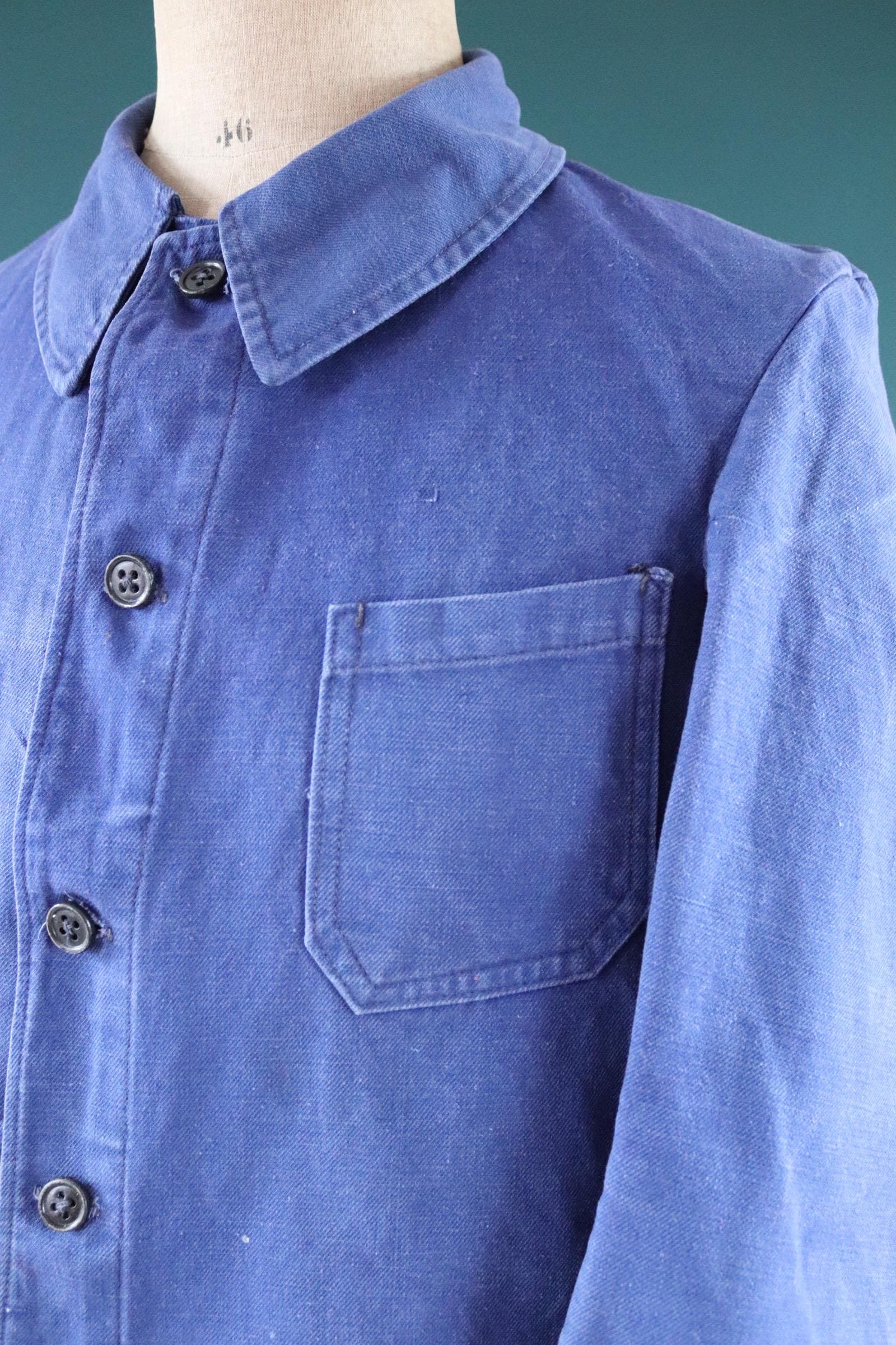 Vintage 1930s French workwear jacket - 1940s chore coat - 43” chest