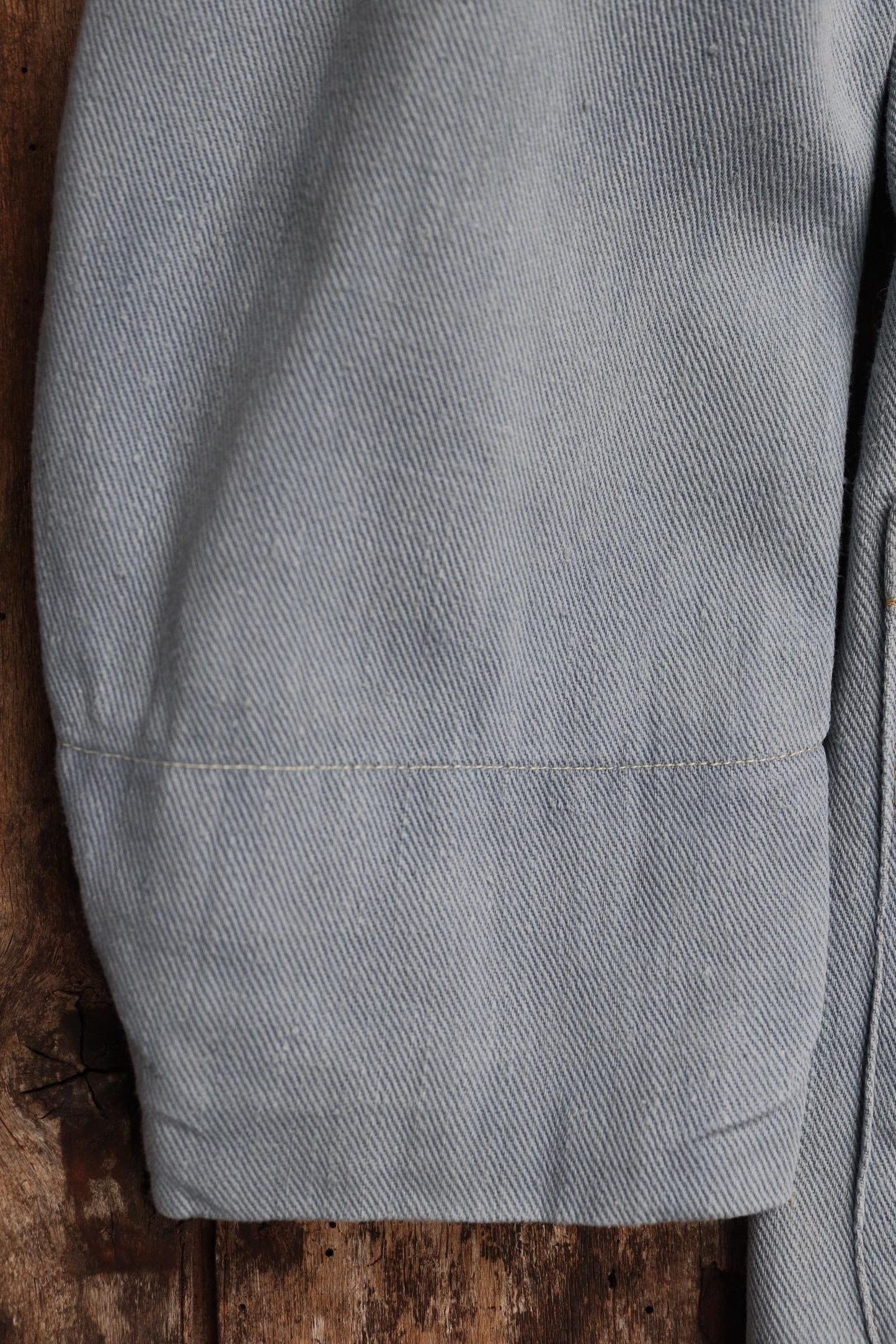 Vintage 1930s French blue workwear jacket - 1940s chore coat - 35" chest