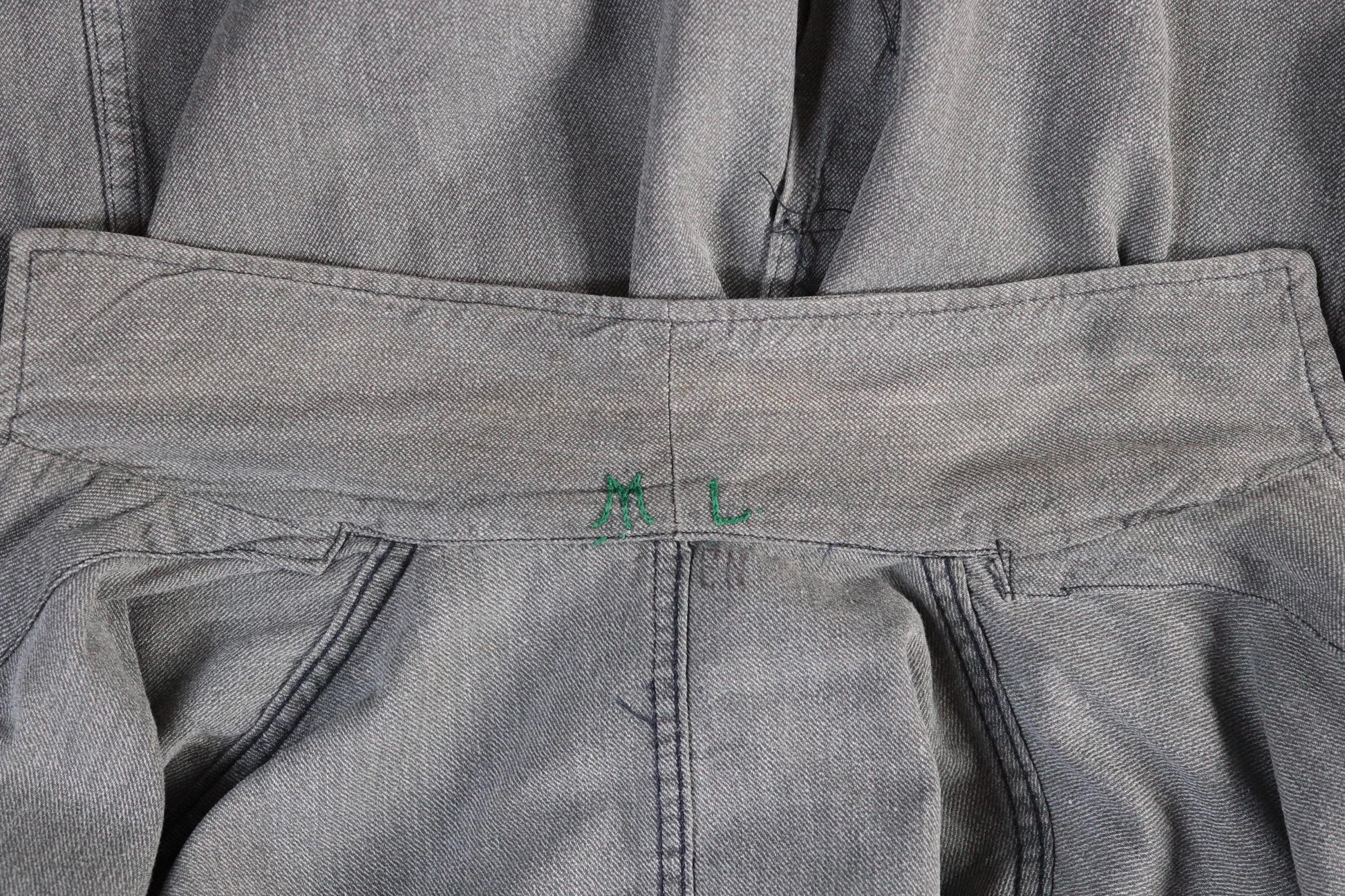 Vintage 1950s French workwear jacket - 1960s overalls - grey duster chore coat - 40” chest