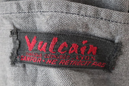 Vintage 1950s French workwear jacket - 1960s overalls - grey duster chore coat - 40” chest