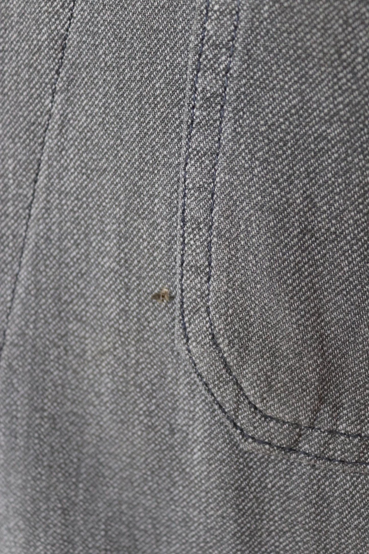 Vintage 1950s French workwear jacket - 1960s overalls - grey duster chore coat - 40” chest