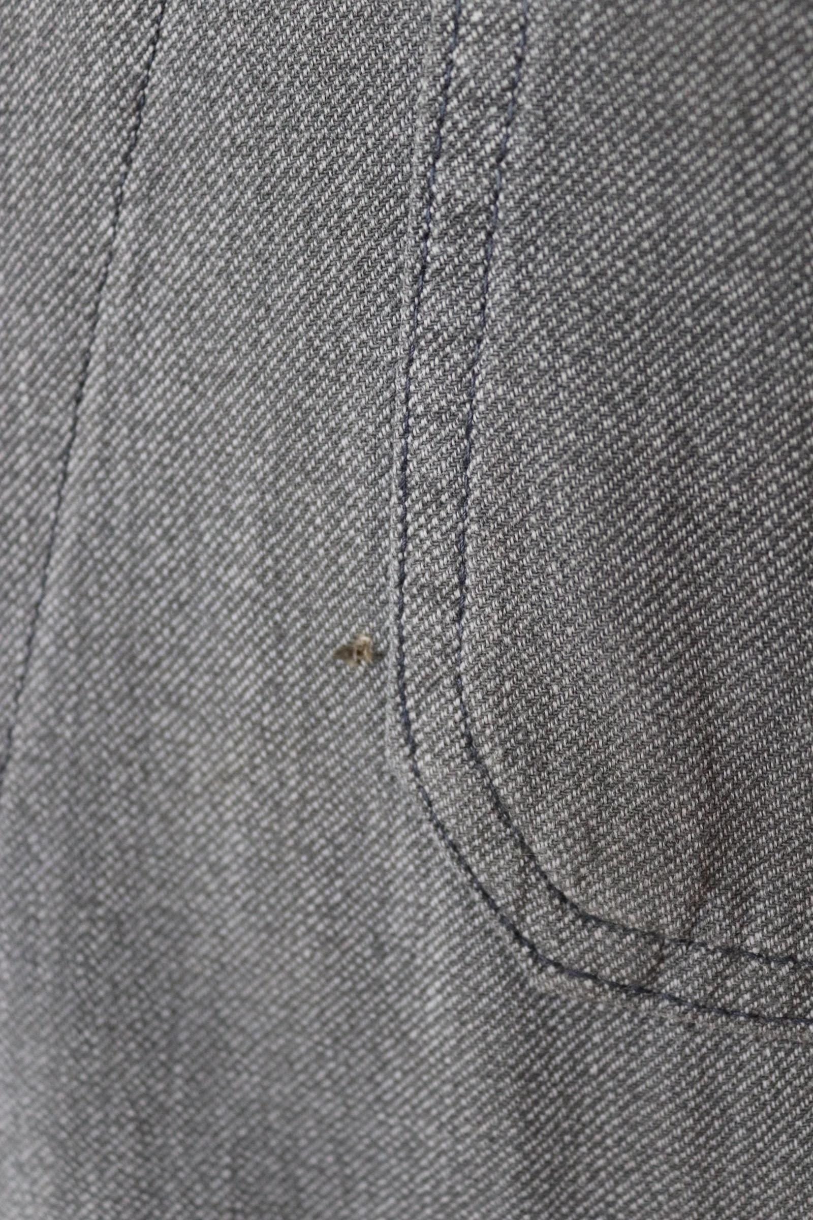 Vintage 1950s French workwear jacket - 1960s overalls - grey duster chore coat - 40” chest