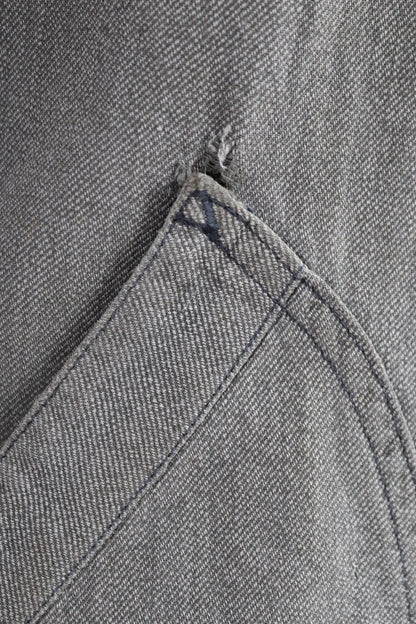 Vintage 1950s French workwear jacket - 1960s overalls - grey duster chore coat - 40” chest