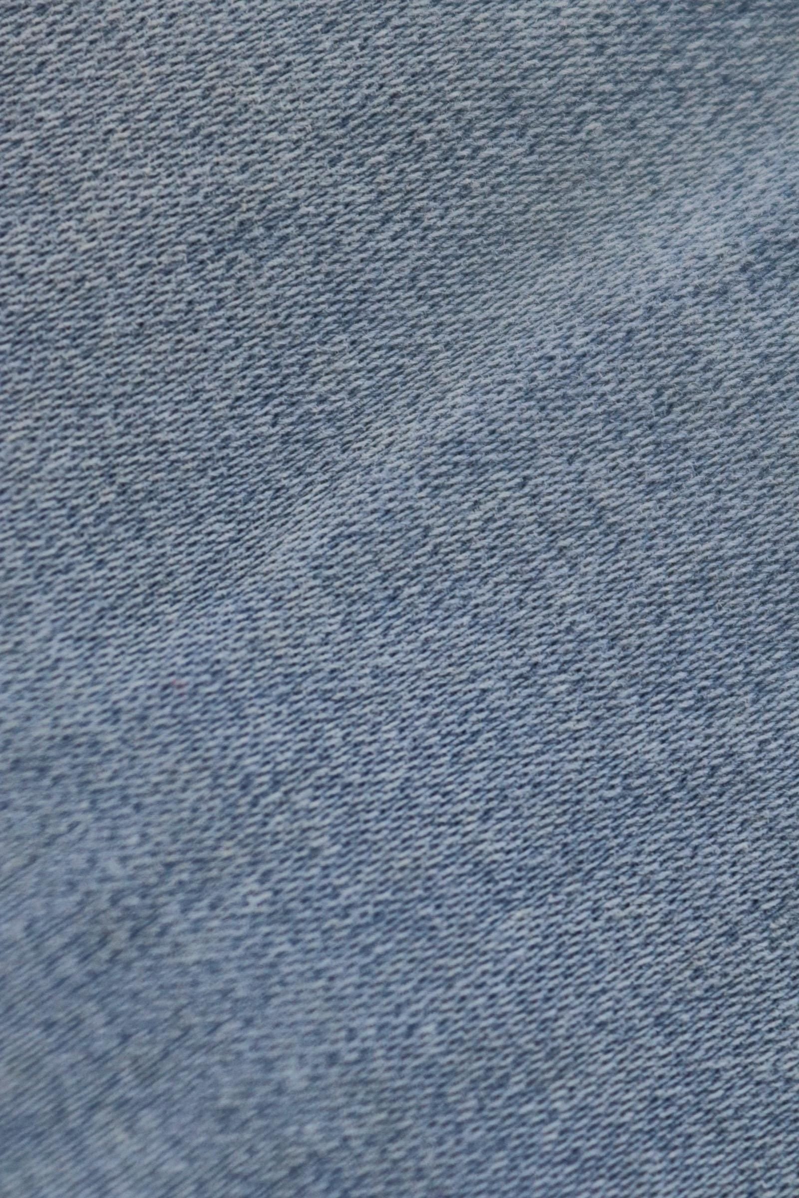 Vintage 1950s French workwear trousers - Le Mont St Michel chore pants - blue moleskin - darned and repaired - 31” x 24”