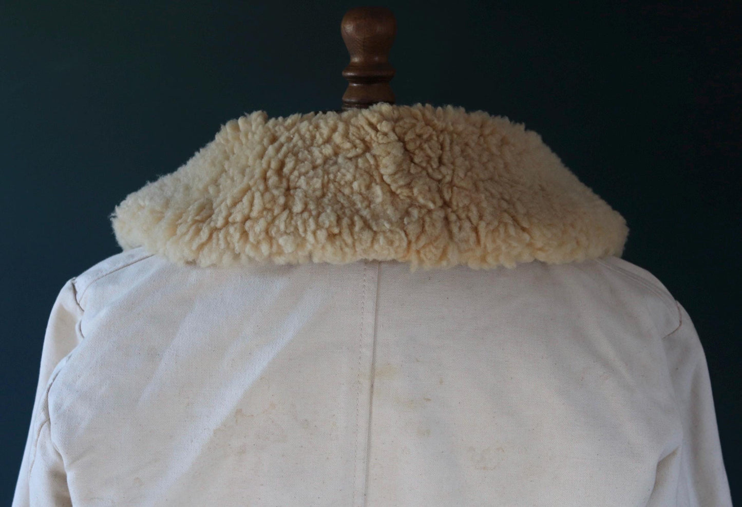 Vintage 1940s Swedish Livpäls sheepskin coat - military greatcoat - 50” chest