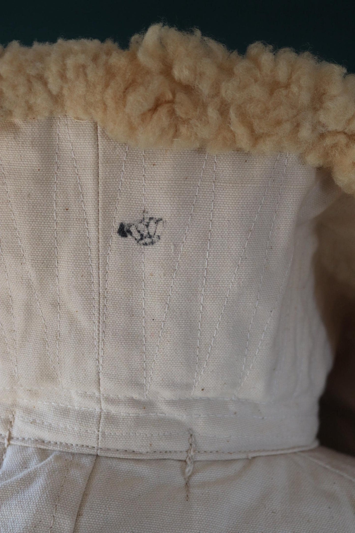 Vintage 1940s Swedish Livpäls sheepskin coat - military greatcoat - 50” chest