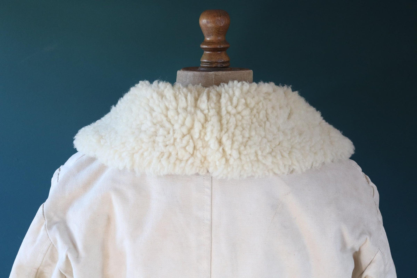Vintage 1940s Swedish Livpäls sheepskin coat - M1944 - military greatcoat - 47” chest