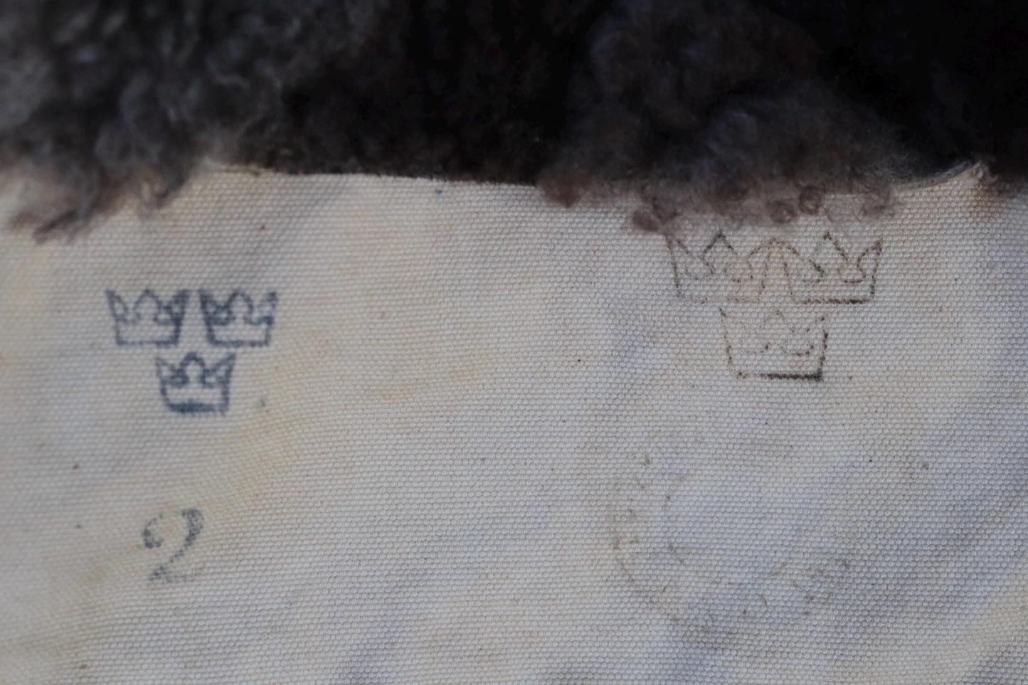 Vintage 1940s Swedish Livpäls sheepskin coat - M1944 - military greatcoat - 47” chest