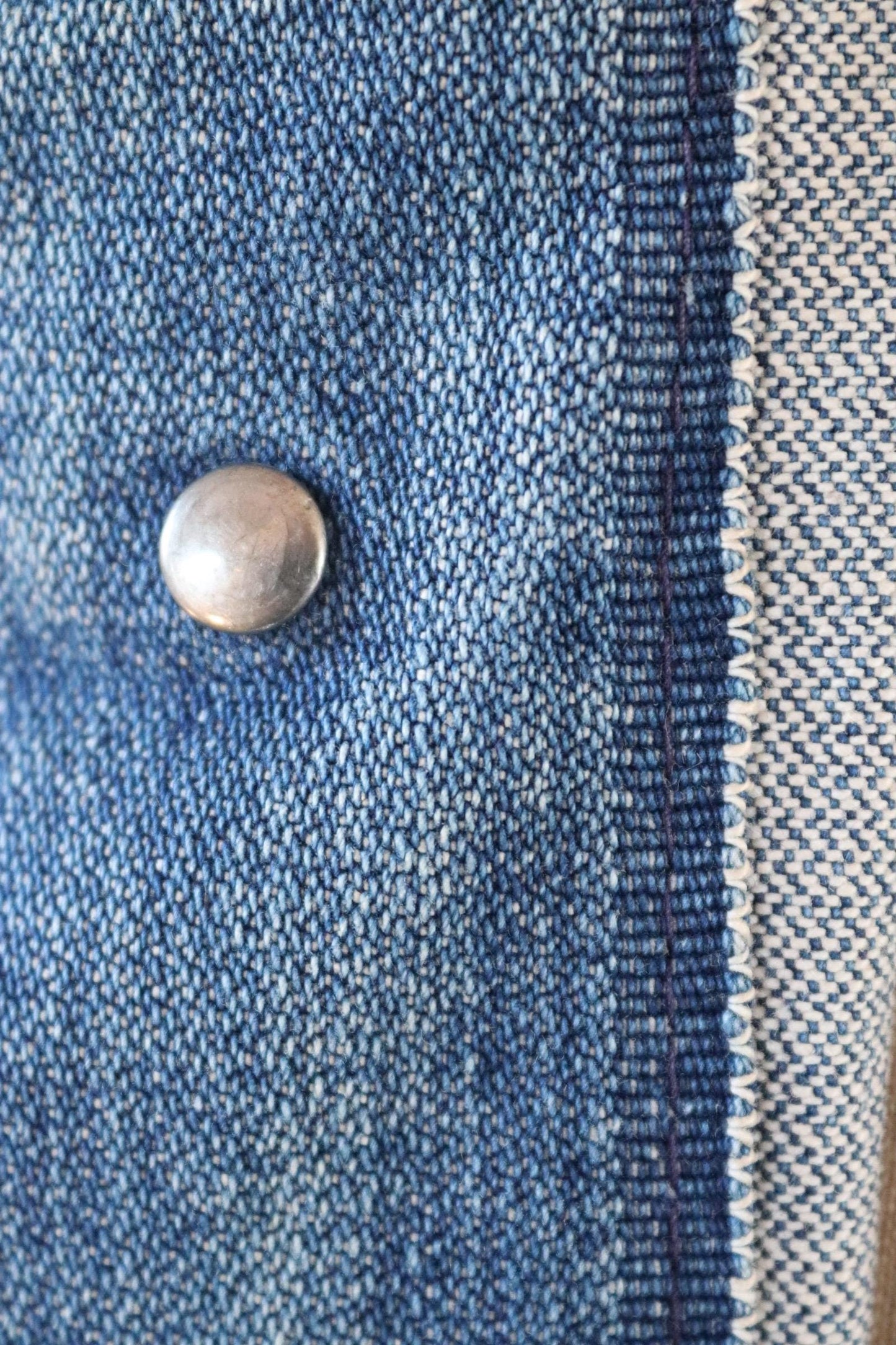 Vintage 1970s Wrangler jacket - denim workwear - whisker fades - 38" chest