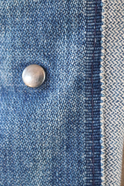 Vintage 1970s Wrangler jacket - denim workwear - whisker fades - 38" chest