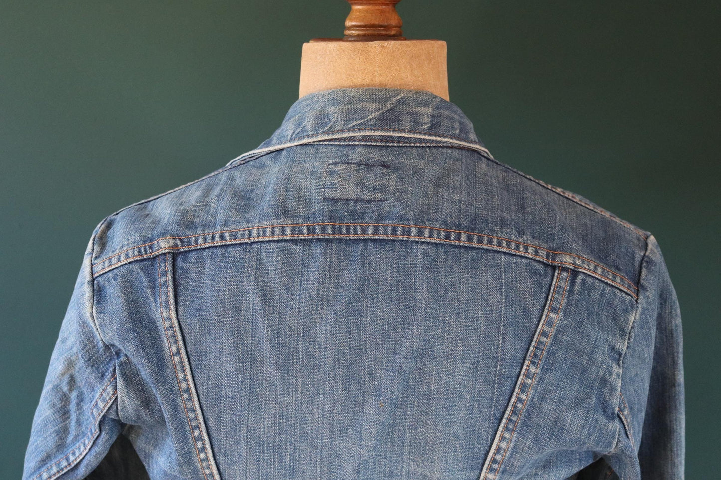 Vintage 1970s Wrangler jacket - denim workwear - whisker fades - 38" chest