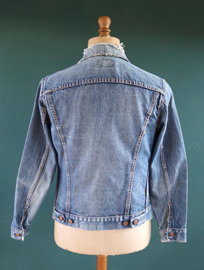 Vintage 1970s Levis big E denim jacket - Levi Strauss red tab - type 3 - trucker workwear - 36” chest