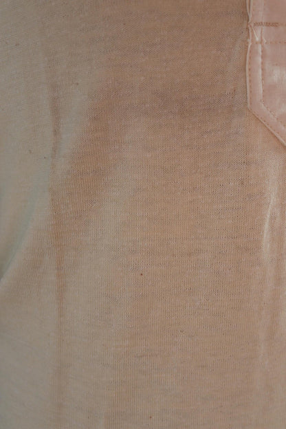 Vintage 1940s 50s French wool undershirt - Henley shirt - thermal base layer - 38" chest