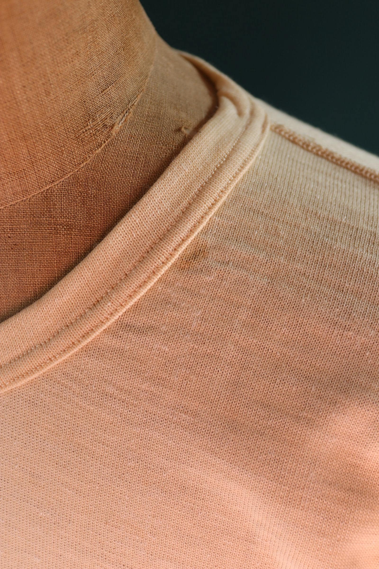 Vintage 1940s 50s French wool undershirt - Henley shirt - thermal base layer - 38" chest