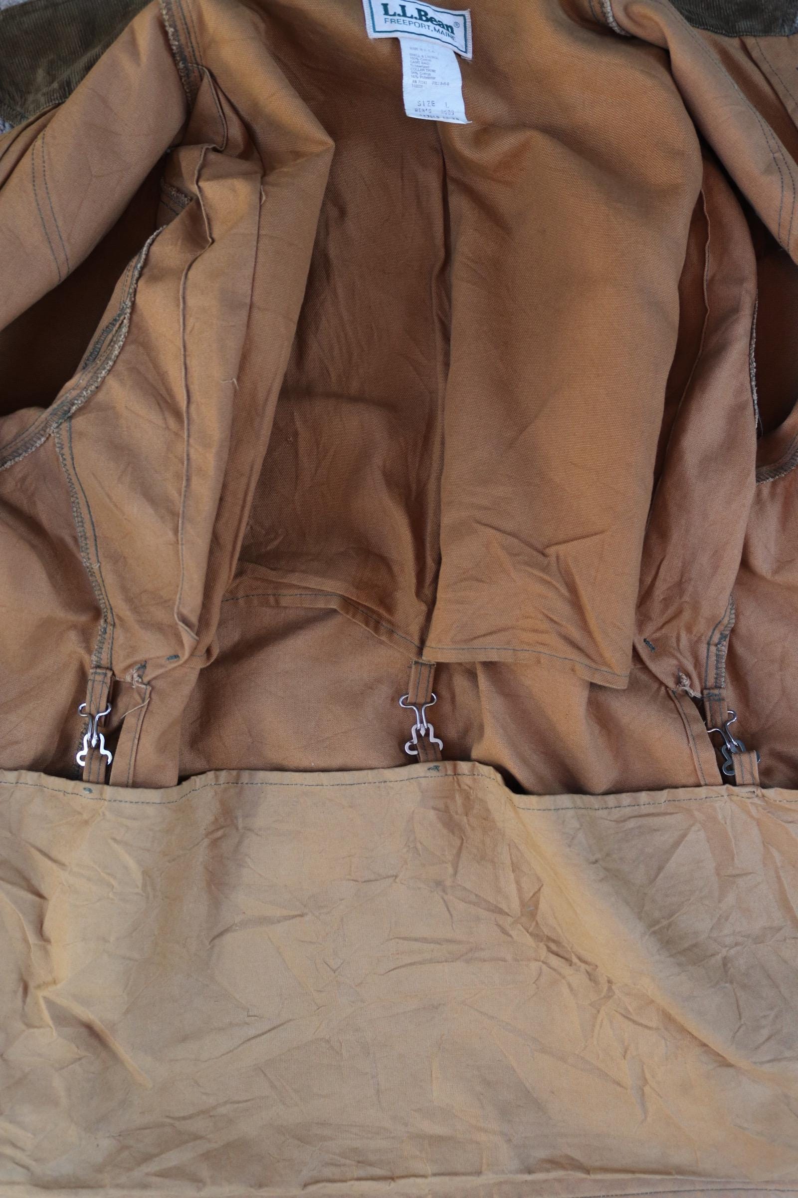 Vintage 1990s LL Bean utility jacket - canvas workwear coat - 51" chest