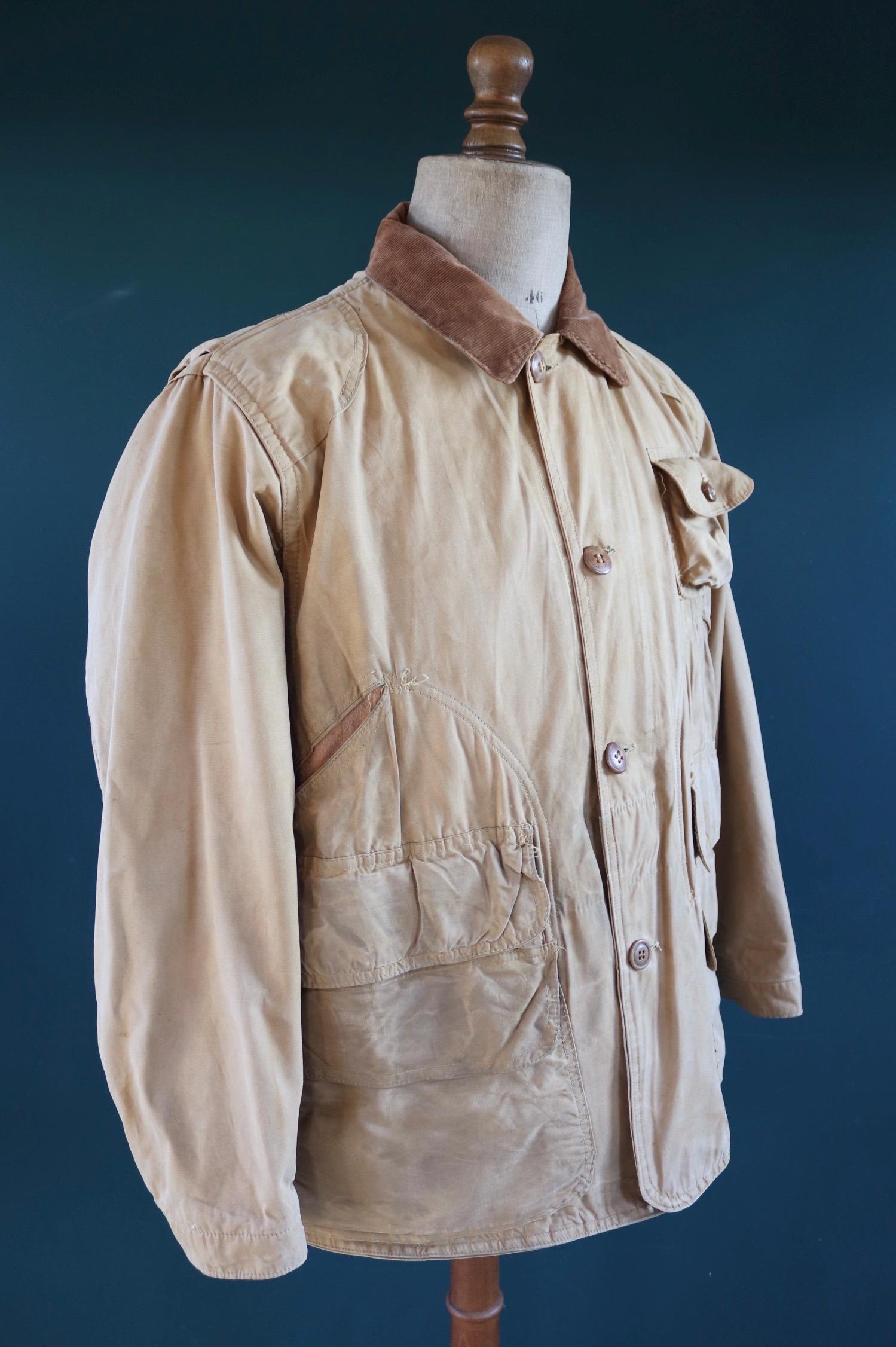 Vintage 1960s canvas workwear jacket - utility chore coat - 46" chest
