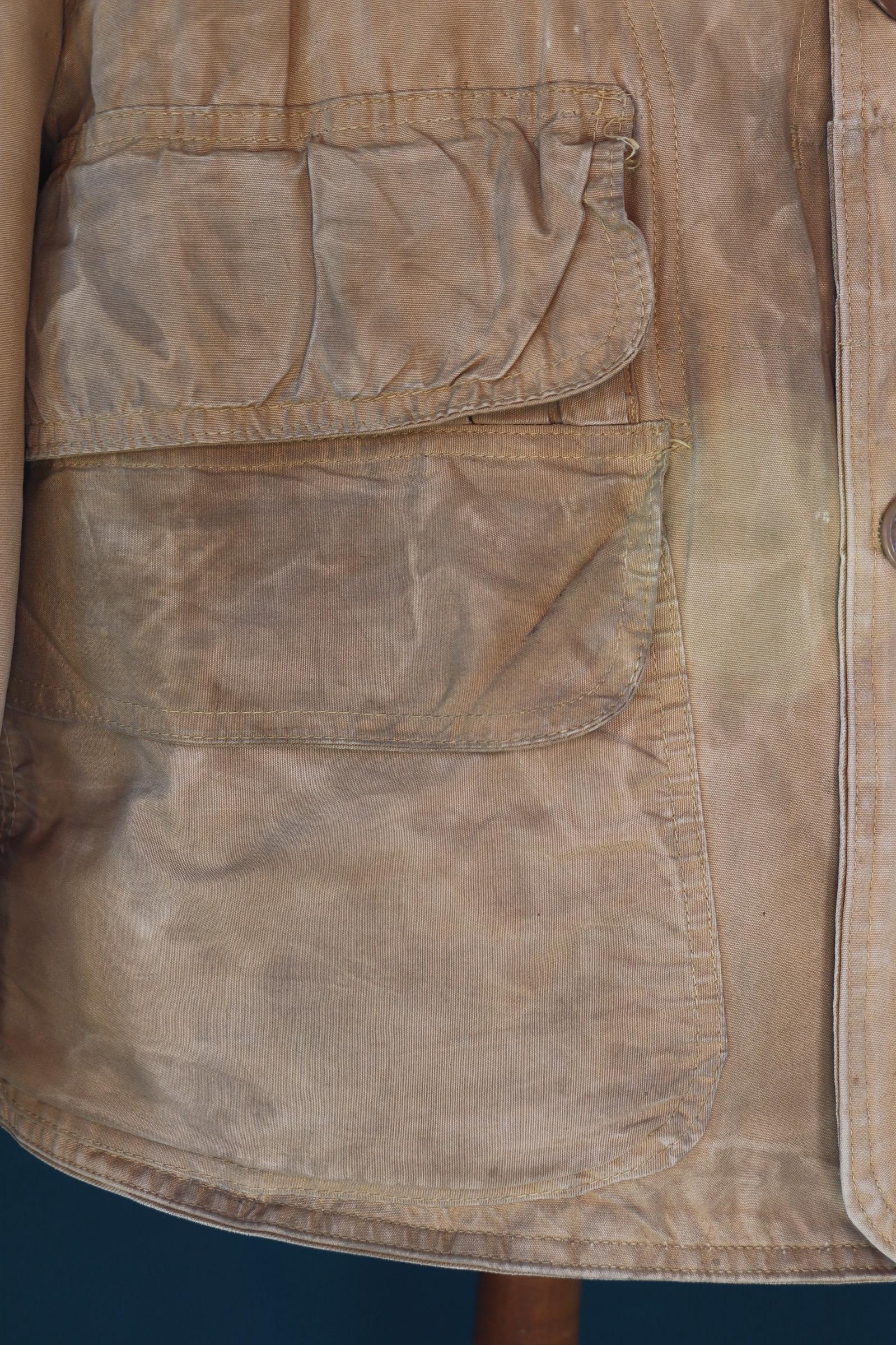 Vintage 1960s canvas workwear jacket - utility chore coat - 46" chest