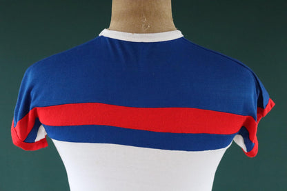 Vintage 1970s British F1 t shirt - 1980s Silverstone ringer tee - Formula one memorabilia - 33" chest