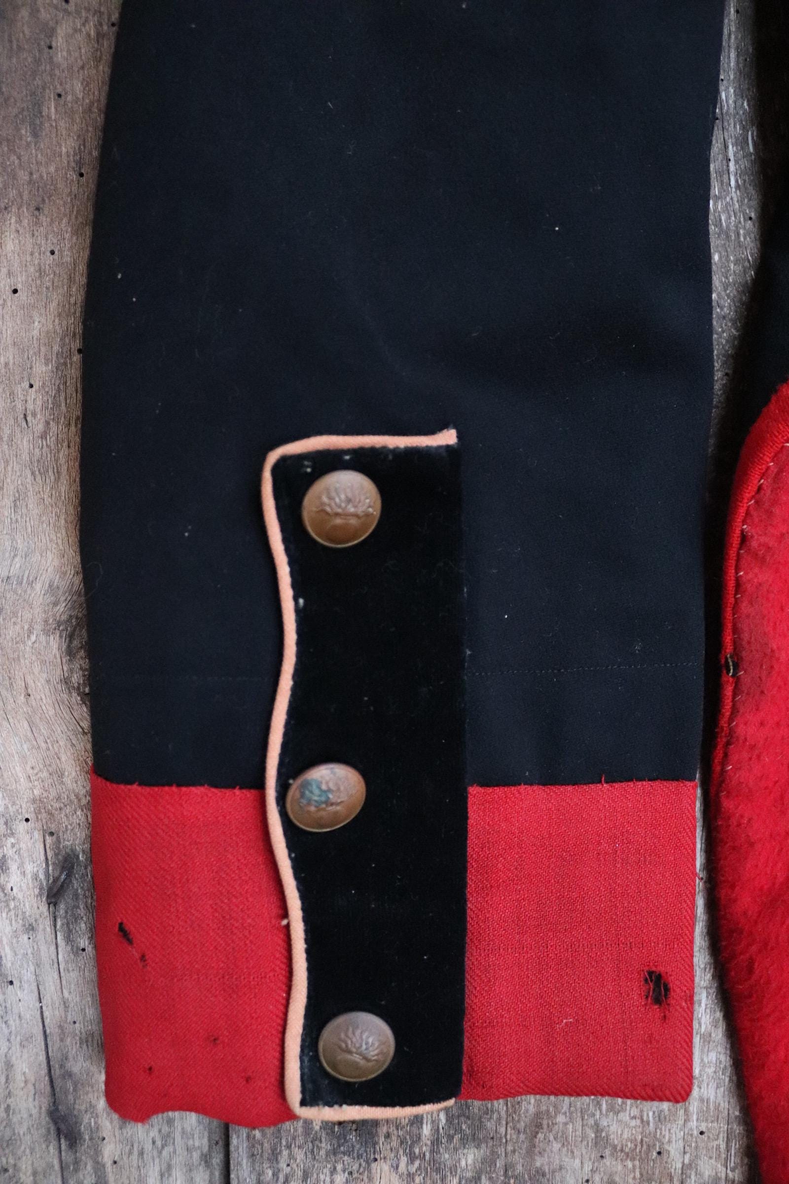 Vintage 1920s French theatre costume - antique opera jacket - military dragoon tail coat - 36” chest