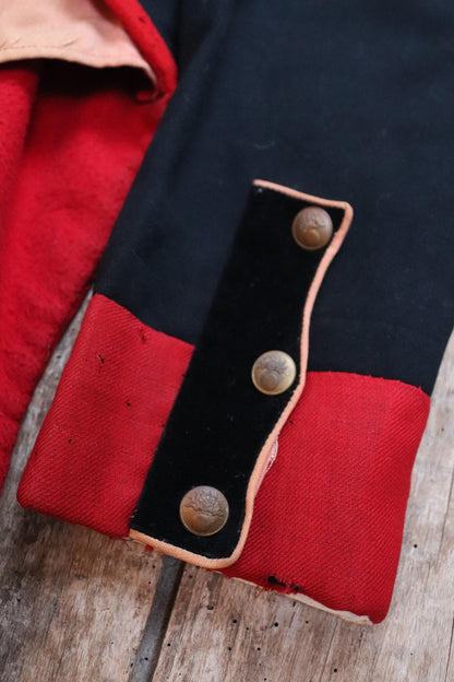 Vintage 1920s French theatre costume - antique opera jacket - military dragoon tail coat - 36” chest