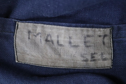 Vintage French blue workwear jacket - 1960s cotton chore coat - 42” chest