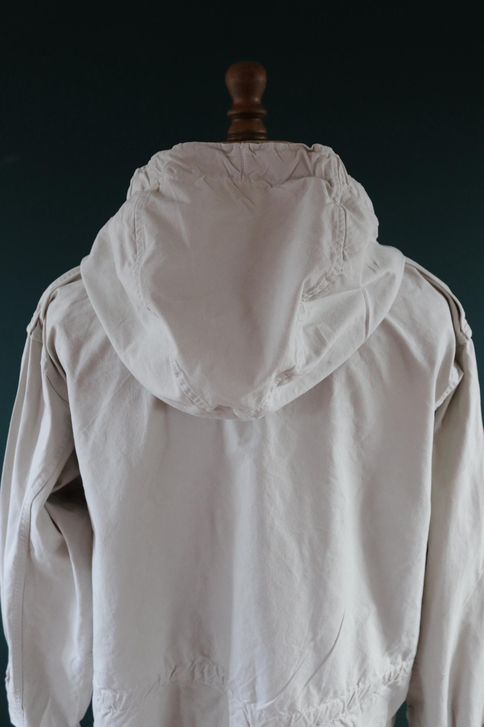 Vintage 1960s Swedish snow blouse smock - snoblus - military anorak - 56” chest