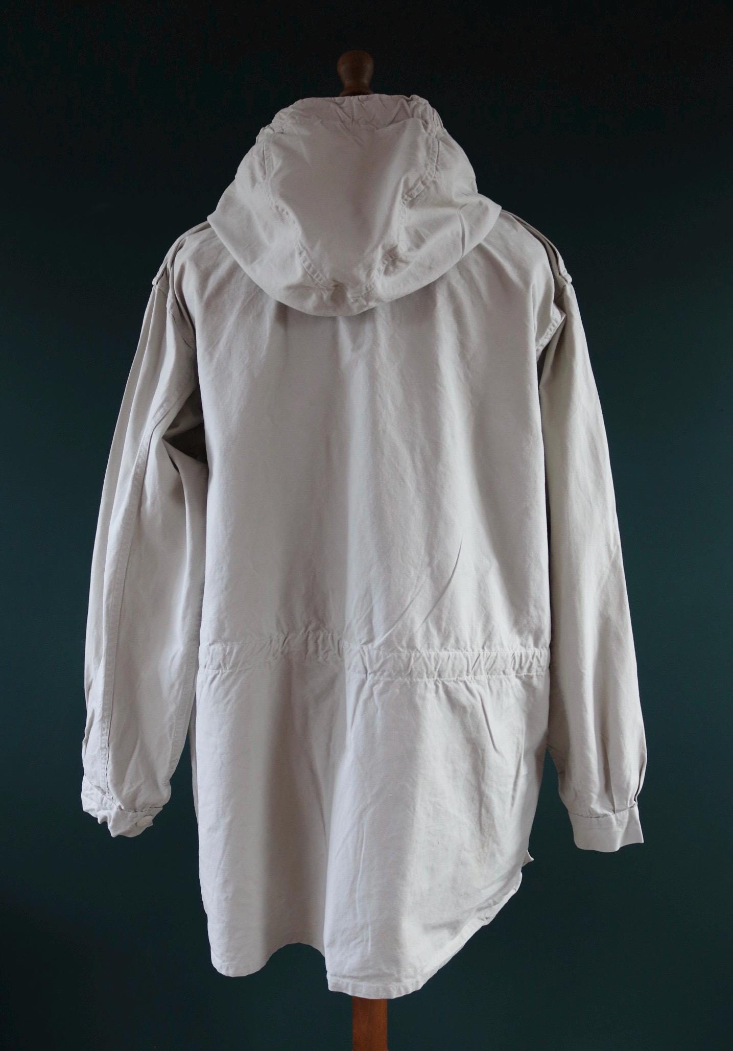 Vintage 1960s Swedish snow blouse smock - snoblus - military anorak - 56” chest