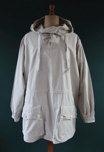 Vintage 1960s Swedish snow blouse smock - snoblus - military anorak - 56” chest