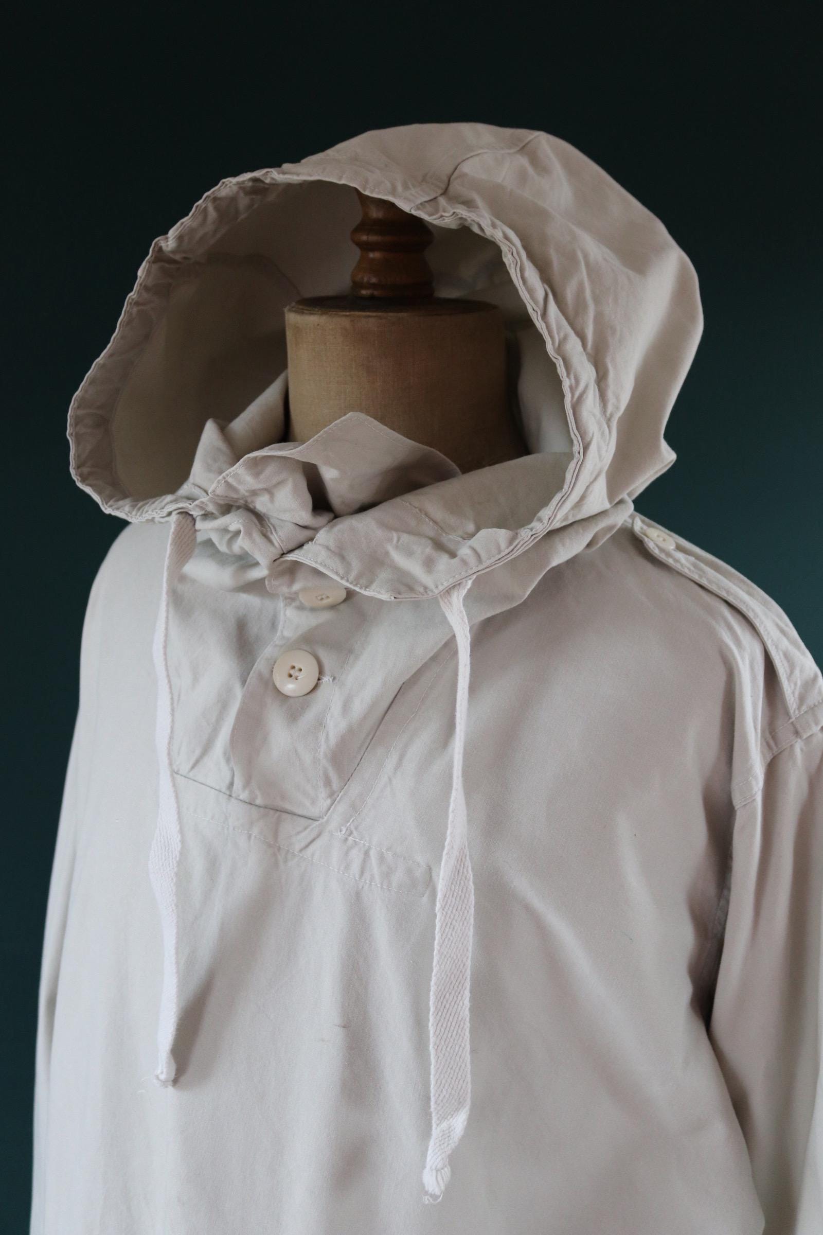 Vintage 1960s Swedish snow blouse smock - snoblus - military anorak - 56” chest