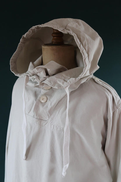 Vintage 1960s Swedish snow blouse smock - snoblus - military anorak - 56” chest