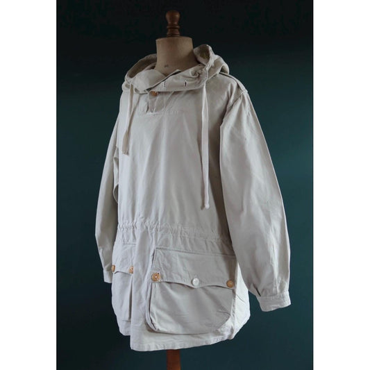 Vintage 1960s Swedish snow blouse smock - snoblus - military anorak - 56” chest