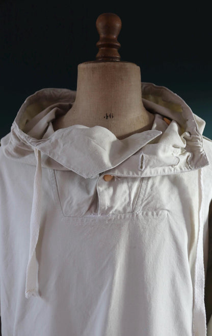 Vintage 1960s Swedish snow blouse smock - snoblus - military anorak - 56” chest