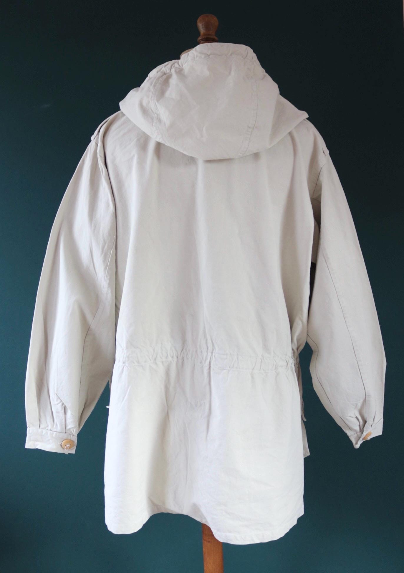 Vintage 1960s Swedish snow blouse smock - snoblus - military anorak - 56” chest