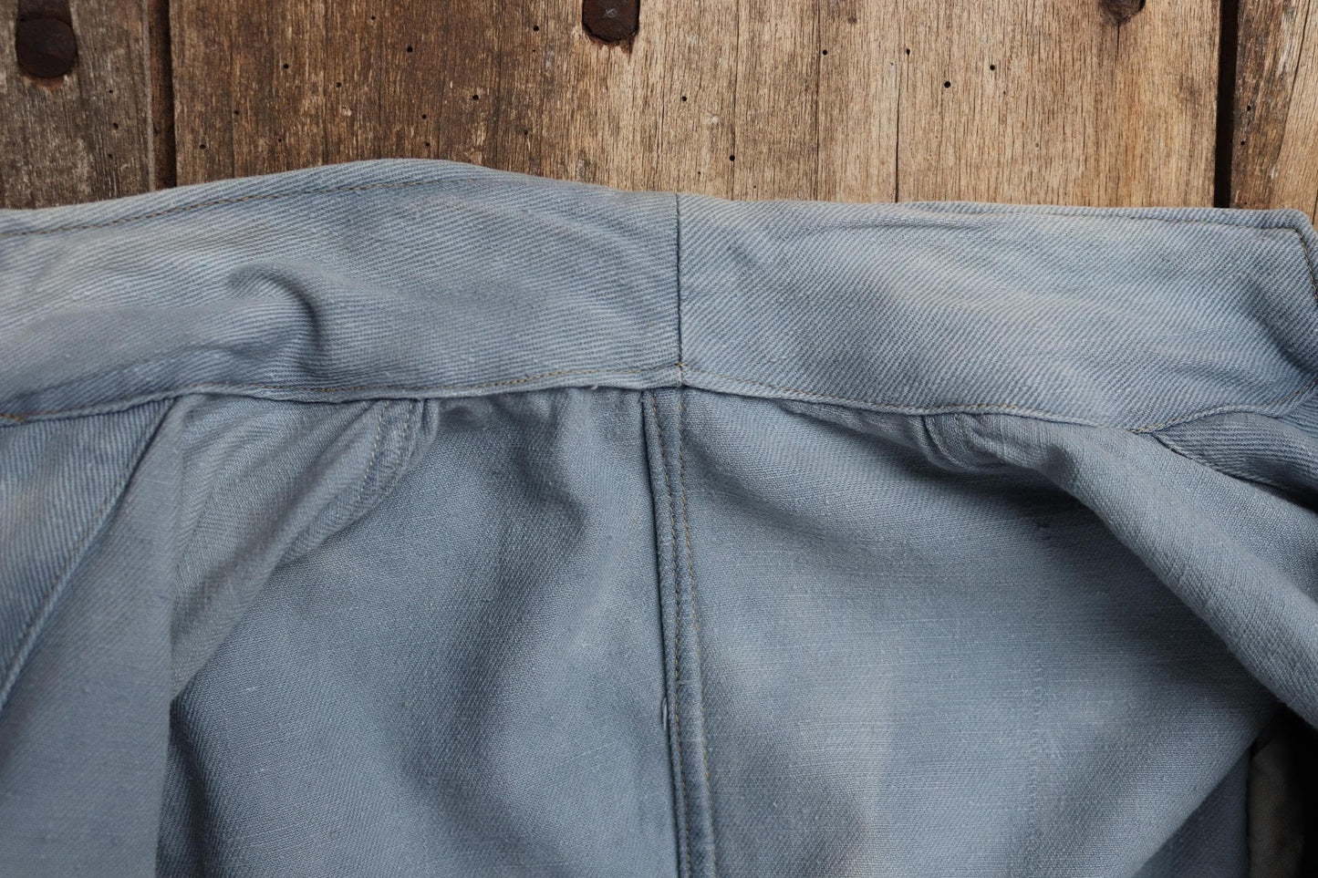 Vintage 1930s French blue workwear jacket - 1940s chore coat - 35" chest