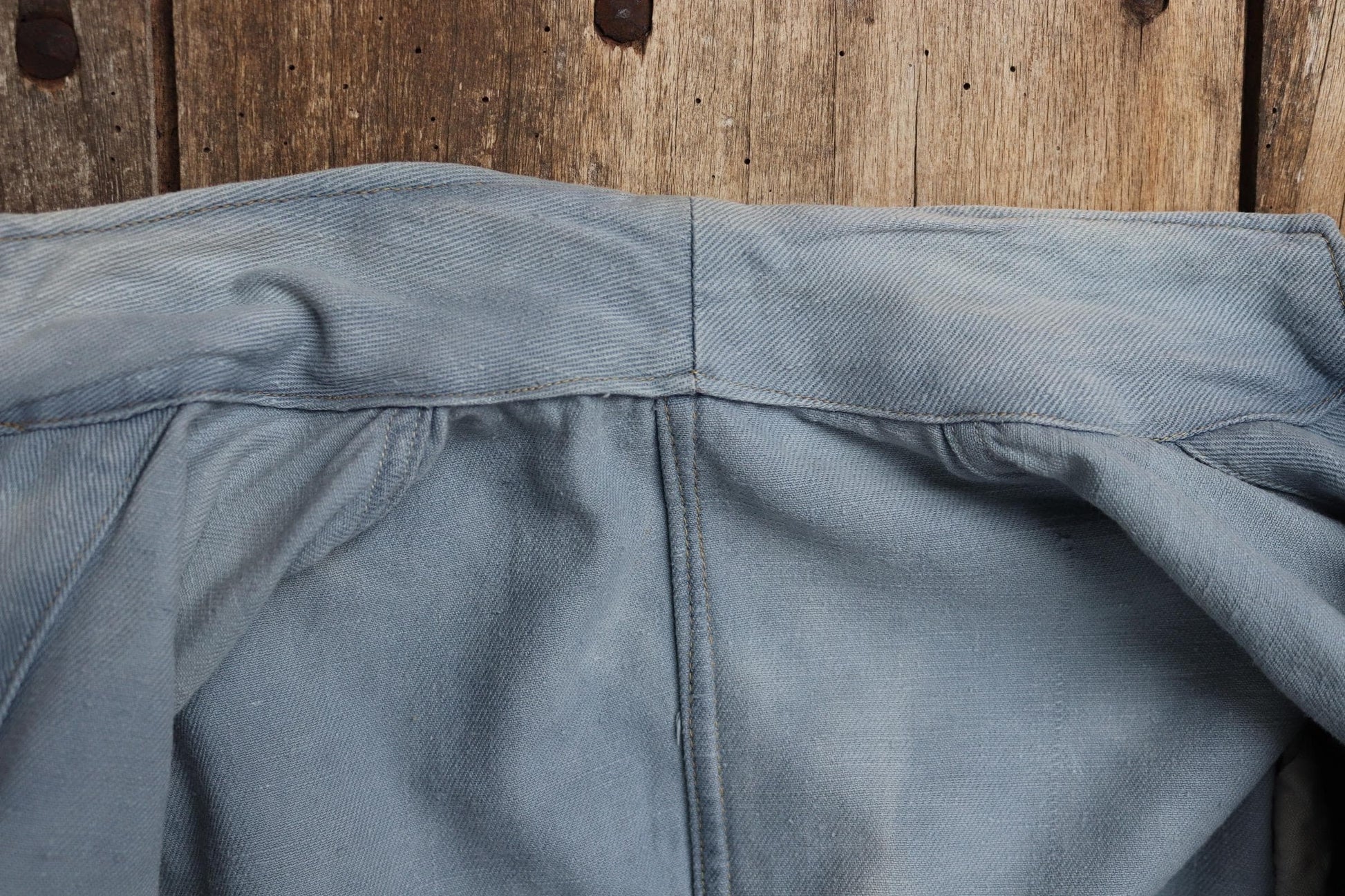 Vintage 1930s French blue workwear jacket - 1940s chore coat - 35" chest