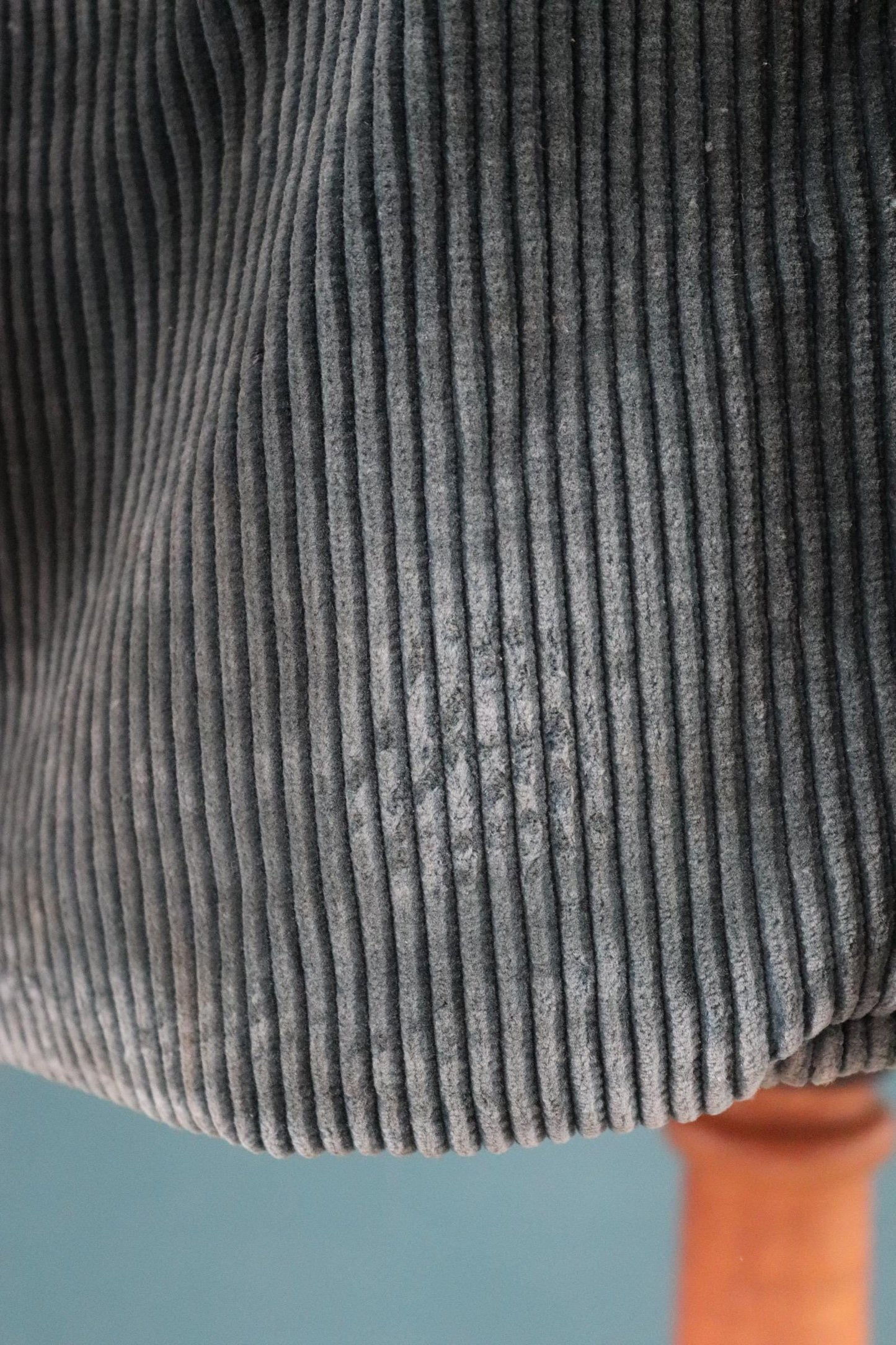 Vintage French workwear jacket - green corduroy - gamekeeper chore coat - 45” chest