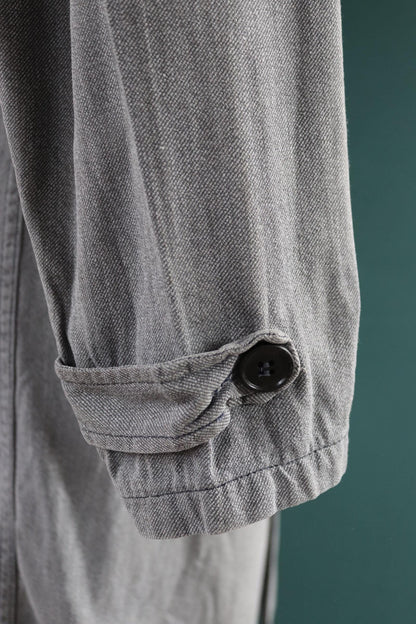 Vintage 1950s French workwear jacket - 1960s overalls - grey duster chore coat - 40” chest